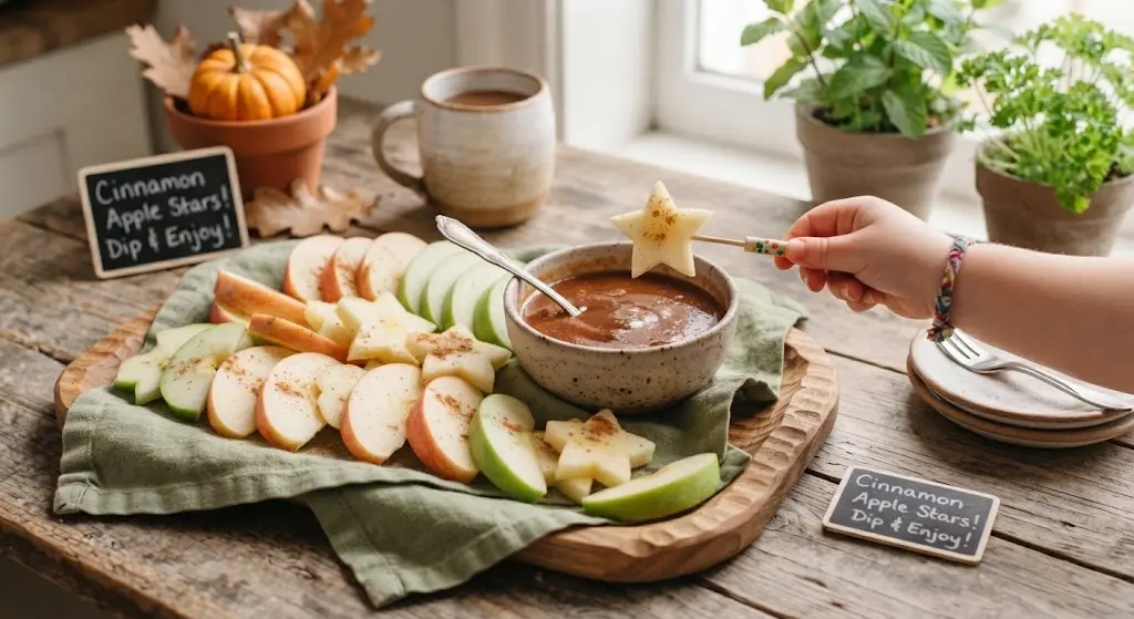Apple Slices with Cinnamon Snack